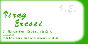 virag ercsei business card